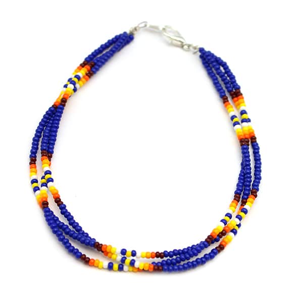 Three Strand Beaded Ankle or Wrist Bracelet