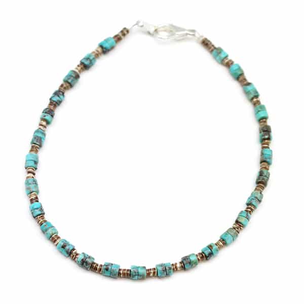 Turquoise & Heishi Anklet / Wrist Bracelet