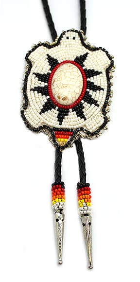 Beaded Turtle Bolo Tie