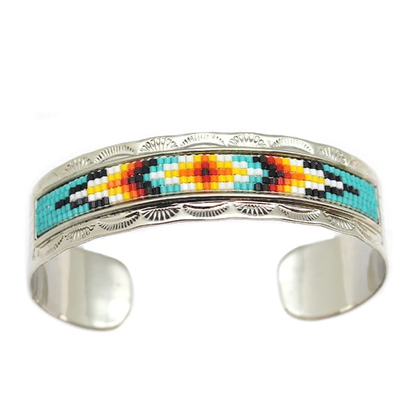 Nickel Silver Beaded Men's Bracelet