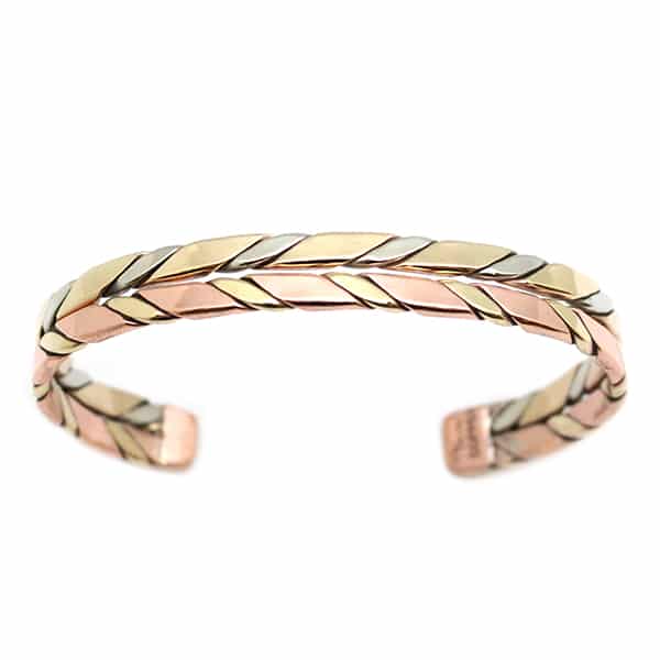 Tri Color Twist Men's Bracelet