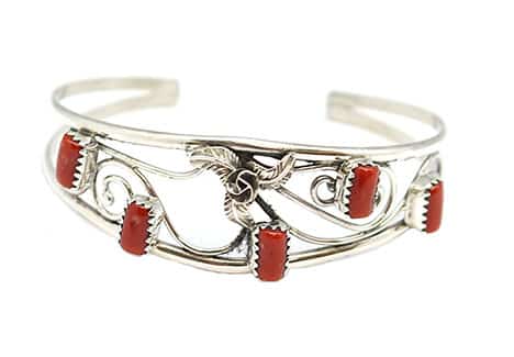 Coral Vine Flower Bracelet
