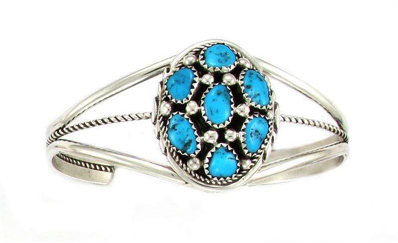 Turquoise Cluster Bracelet