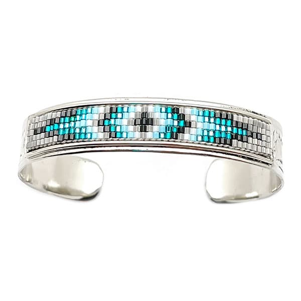 Nickle Beaded Stamp Bracelet