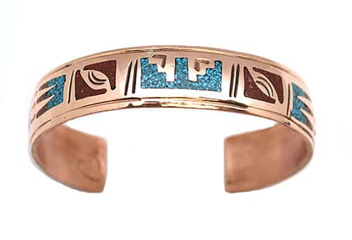Copper Chip Inlay Bracelet (click for designs available)