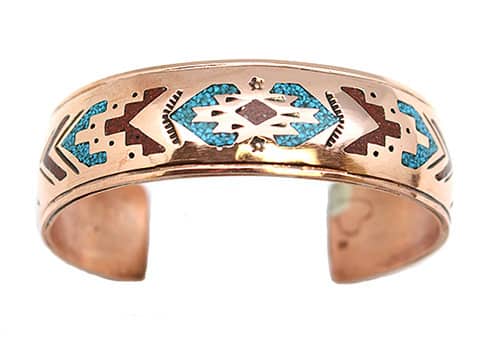 Copper Chip Inlay Bracelet (click for designs available)