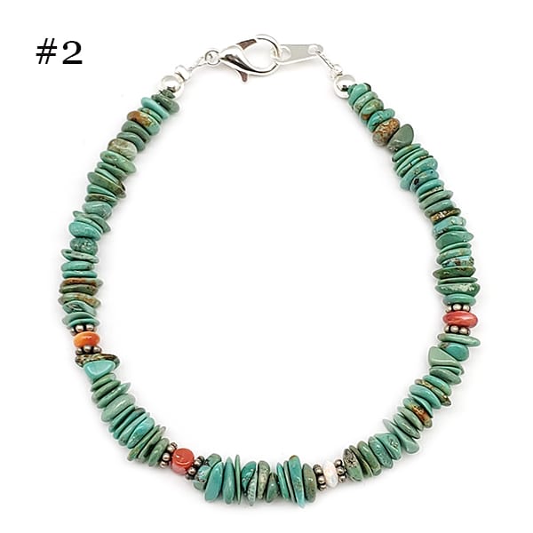 Turquoise and Spiny Oyster Bracelet - Image 2