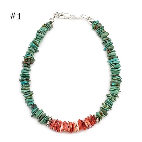 Turquoise and Spiny Oyster Bracelet