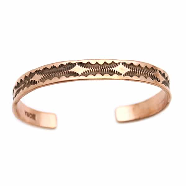 Stamped Copper Bracelet