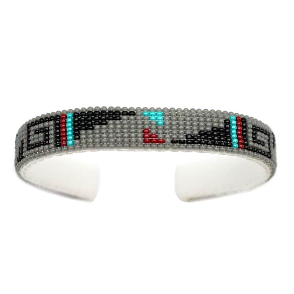 Beaded Leather Bracelet (click for main colors available)