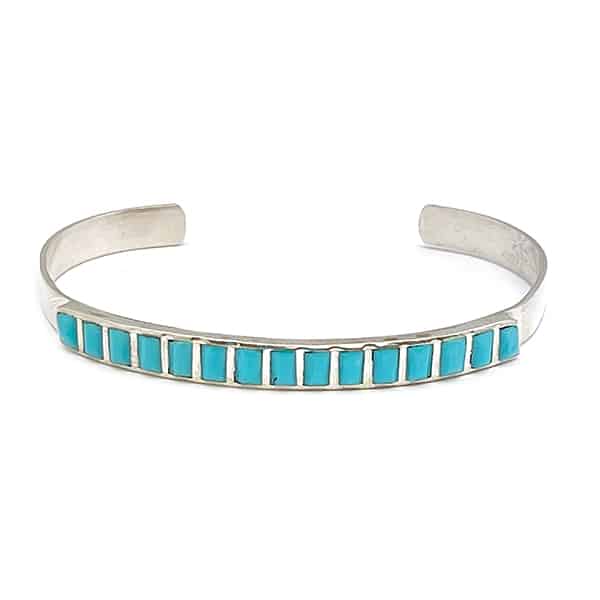 Zuni Turquoise Inlay Bracelets