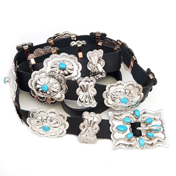 Turquoise And Coral Buckle