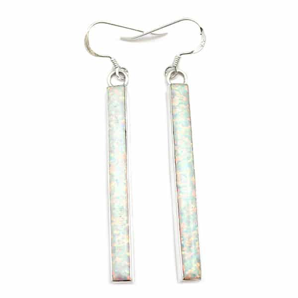 Long Opal Stick Earrings