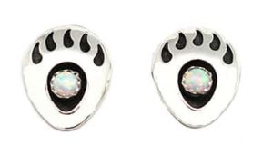 Opal Bear Paw Earrings