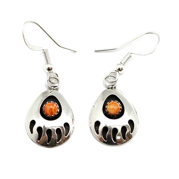 Spiny Oyster Bear Paw Earring