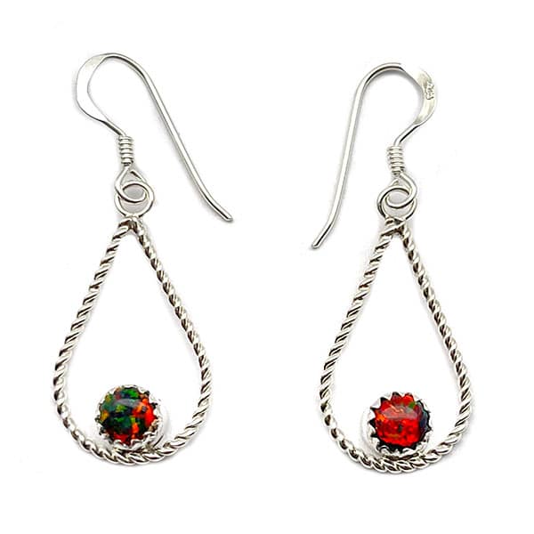 Opal Wire Earring (click for colors available)