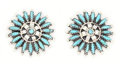 Cluster Turquoise Earrings
