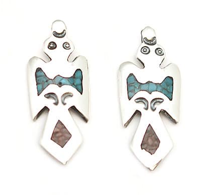 Chip Inlay Waterbird Earrings