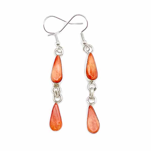 Spiny Oyster Dangle Earrings