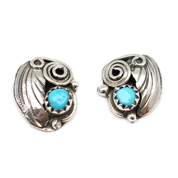 Turquoise Leaf Earring