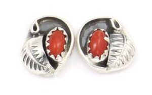 Coral Post Earrings