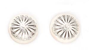 Sterling Silver Button Earrings