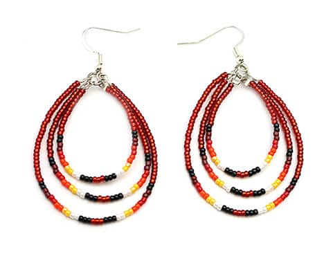 Beaded Loop Earrings