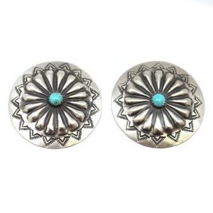 Turquoise Concho Earring