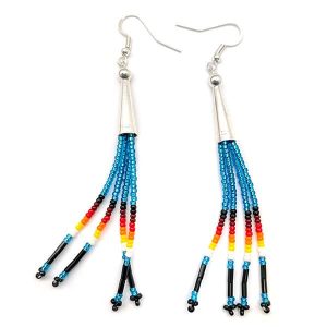 Beaded Dangle Earring (click for main colors available)