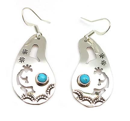 Turquoise Cutout Earring