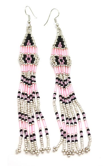 Long Beaded Earring (click for available colors)
