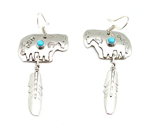 Horse Turquoise Earring
