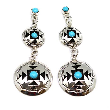 Turquoise Shadowbox Earrings