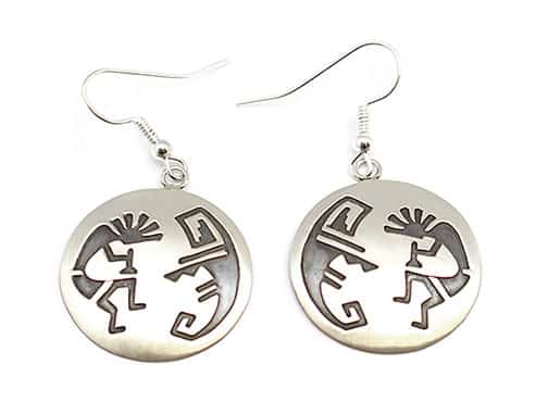 Kokopelli Overlay Earrings