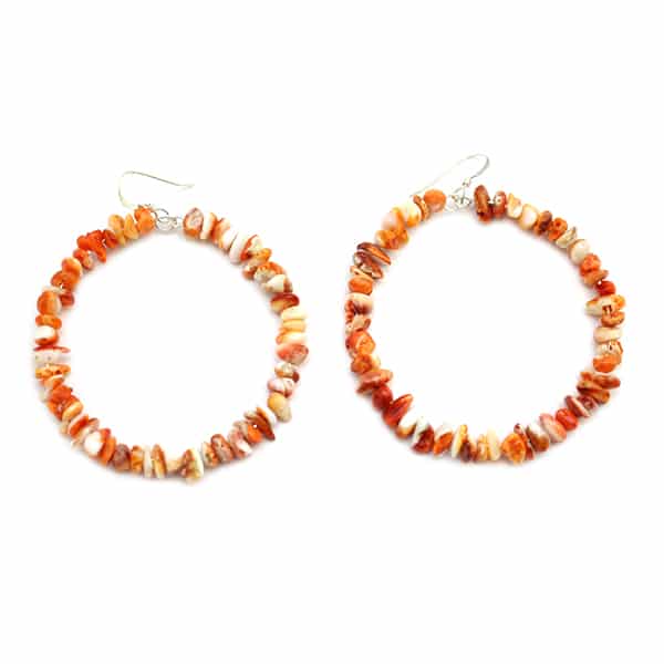 Spiny Oyster Loop Earring