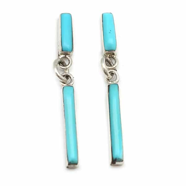 Zuni Turquoise Dangle Earring