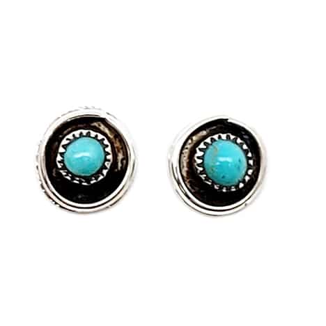 Small Turquoise Post Earrings
