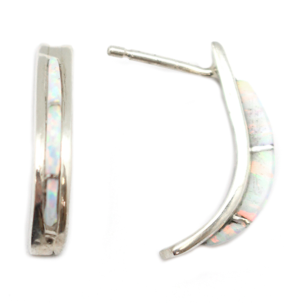 Zuni Opal Hoop Earring