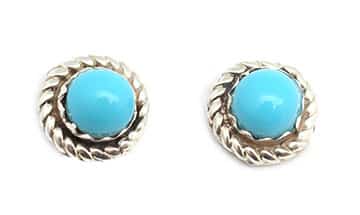 Turquoise Dot Earring