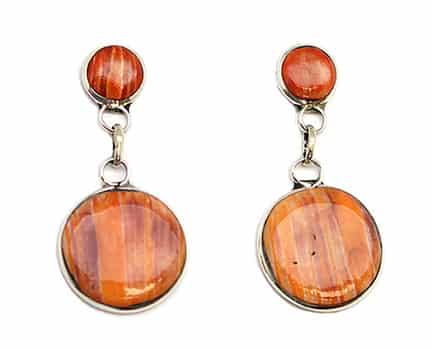 Zuni Spiny Oyster Earrings