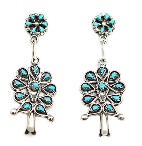 Zuni Pettipoint Blossom Earring