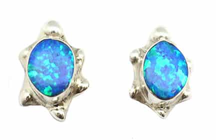 Opal Turtle Earrings