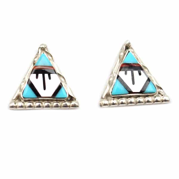 Zuni Multi Color Inlay Earring
