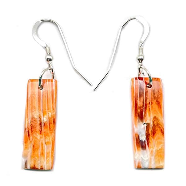 Spiny Oyster Slab Earring (click for shapes and color shades available)