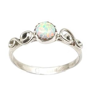 White Opal Ladies Ring (click for sizes available)