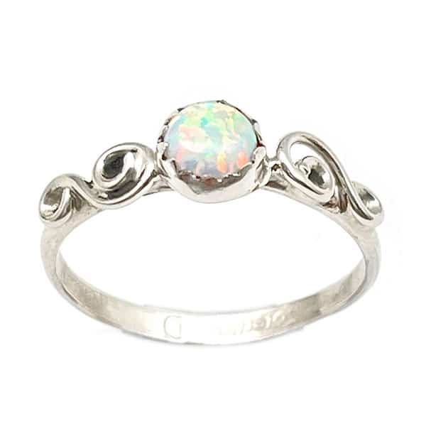 White Opal Ladies Ring (click for sizes available)