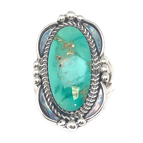 Turquoise Oval Ladies Ring