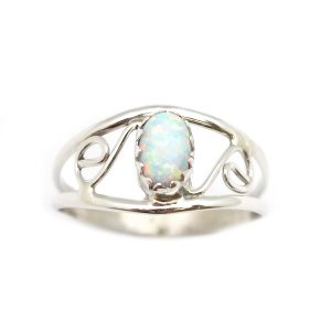 Opal "S" Ladies Ring (click for colors & sizes available)