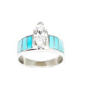 Assorted Inlay Rings with CZ (click for colors and sizes available)
