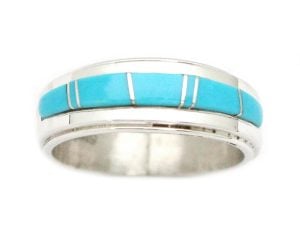 Turquoise Inlay Ring (click for sizes available)